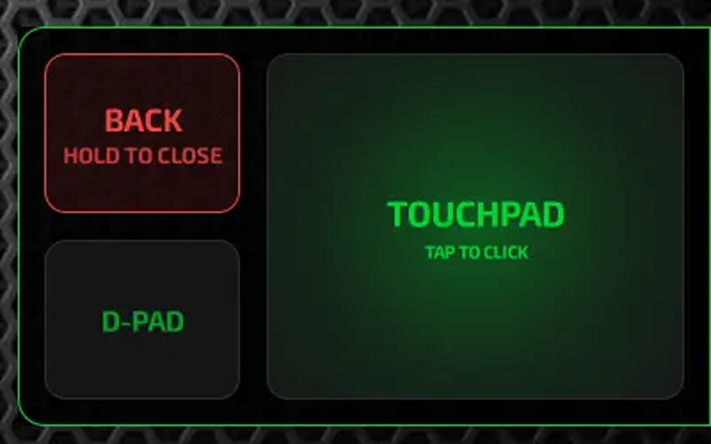 Remote — touchpad mode with volume, screen recording and HDR controls